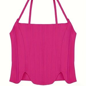 Corset Zip Spaghetti Tank